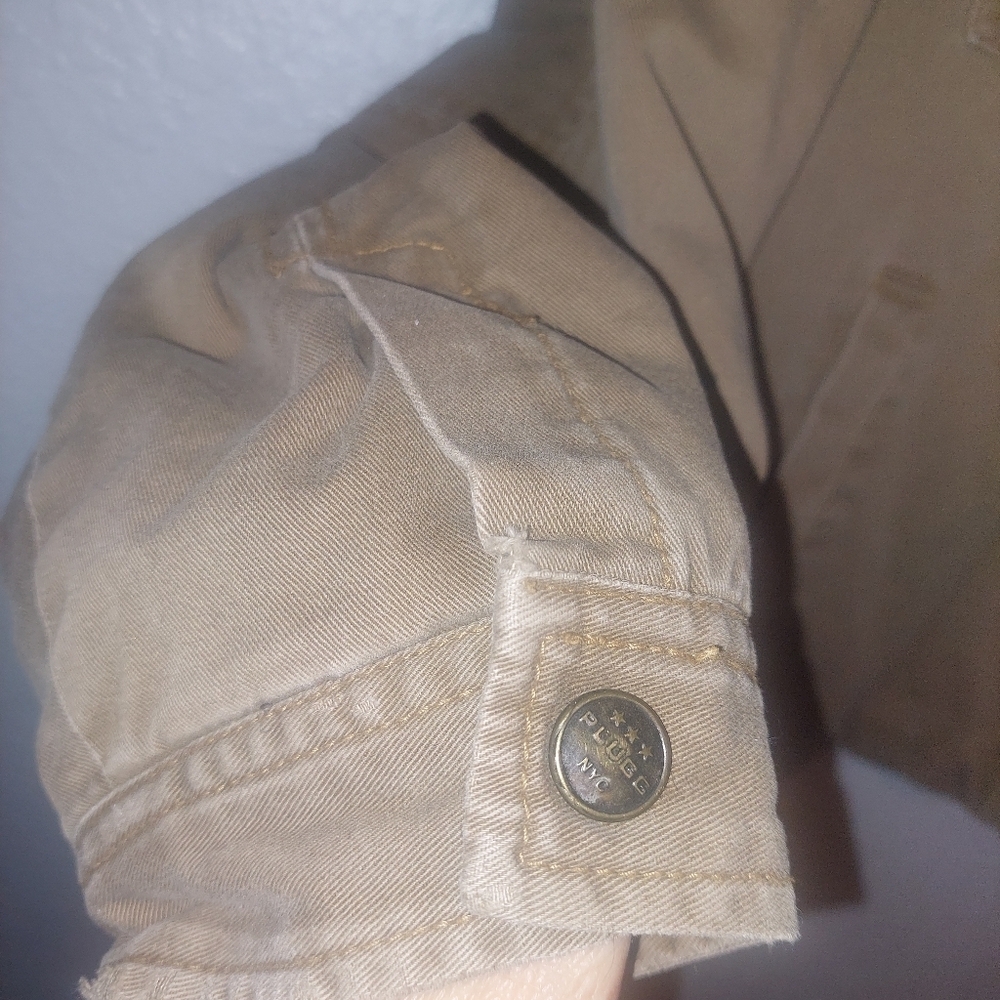 Vtg Plugg Winter Brown Coat Blk Quilt Lining  Mens Size Large - Picture 5 of 7